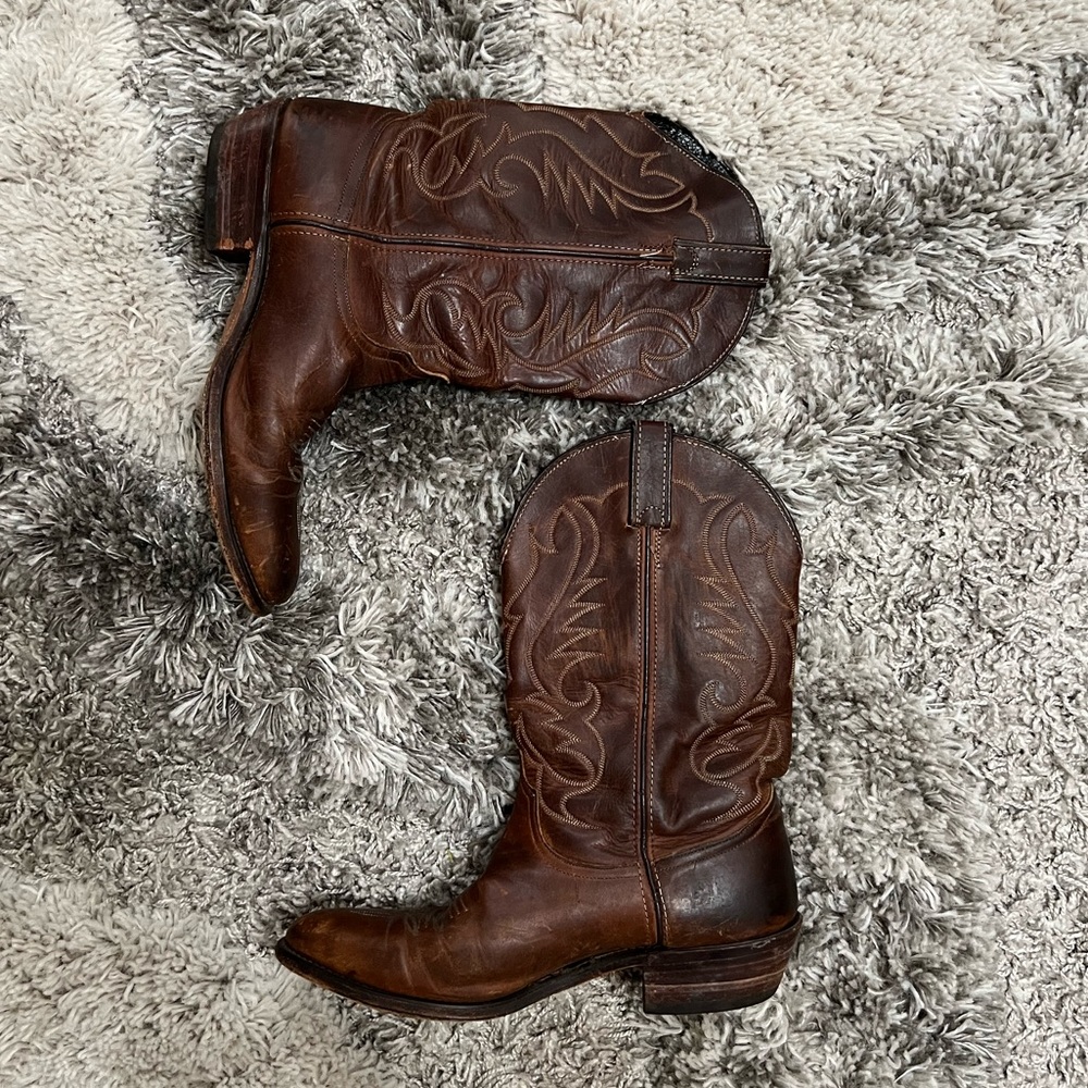 Dark Brown Cowboy Boots